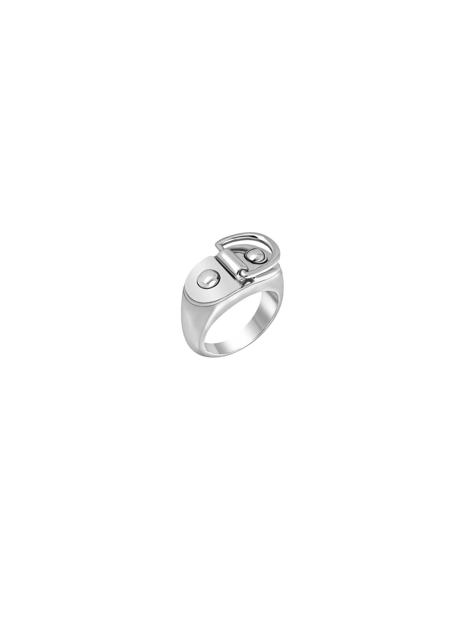 Signet ring rivet silver sm